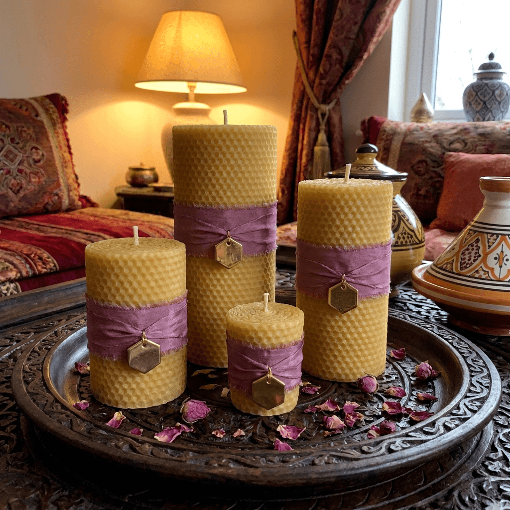 شمعة معطرة مصنوعة يدوياً